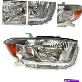 USヘッドライト 2008-2010のための運転者側ハロゲンクロムヘッドライトアセンブリトヨタハイランダ Driver Side Halogen Chrome Headlight Assembly For 2008-2010 Toyota Highlander【並行輸入品】