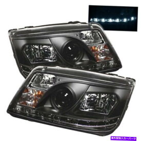 USヘッドライト フォルクスワーゲン99-05 Jetta Black DRL LEDプロジェクターヘッドライトランプGL GLS GLX TDI Volkswagen 99-05 Jetta Black DRL LED Projector Headlights Lamp GL GLS GLX TDI【並行輸入品】