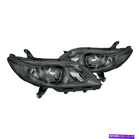 USヘッドライト トヨタシエナ11-17ルーメンクローム/スモークファクトリースタイルプロジェクターヘッドライト For Toyota Sienna 11-17 Lumen Chrome/Smoke Factory Style Projector Headlights