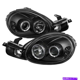 USヘッドライト Spyder Auto 5009906 Halo LEDプロジェクターヘッドライト00-02ネオンフィット Spyder Auto 5009906 Halo LED Projector Headlights Fits 00-02 Neon