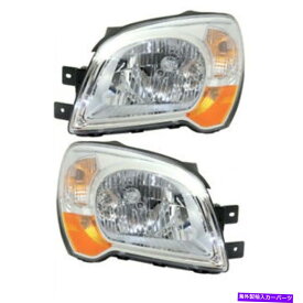 USヘッドライト 08-10 Sportageフロントヘッドライトヘッドランプハロゲンヘッドライトランプセットペア For 08-10 Sportage Front Headlight Headlamp Halogen Head Light Lamp Set Pair