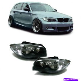 USヘッドライト BMW E87 E81 E82＆E88 1シリーズ2004-10 / 2011のための黒いヘッドライト BLACK HEADLIGHTS FOR BMW E87 E81 E82 & E88 1 SERIES 2004-10/2011