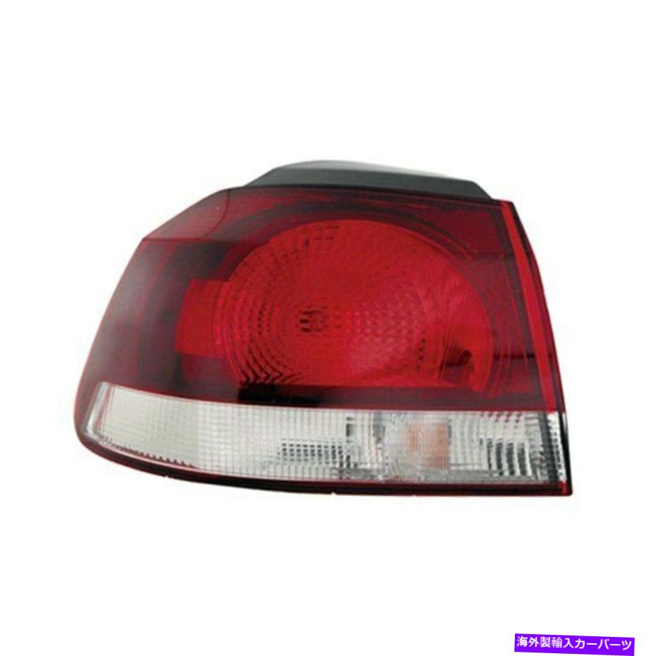 USテールライト フォルクスワーゲンGTI 10-14運転側の外側の交換テールライトハウジング For Volkswagen GTI 10-14 Driver Side Outer Replacement Tail Light Housing