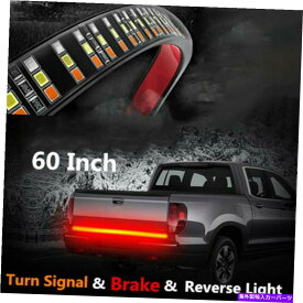 USテールライト 60インチのインチのトラックのテールゲートLEDライトバーブレーキリバイクリバースターンシグナルストップテールストリップ 60" Inch Truck Tailgate LED Light Bar Brake Reverse Turn Signal Stop Tail Strip