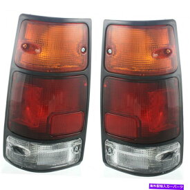 USテールライト ホンダパスポートテールライトアセンブリ1994-1997 LH＆RHサイドペアW /ブラックトリム For Honda Passport Tail Light Assembly 1994-1997 LH & RH Side Pair w/ Black Trim