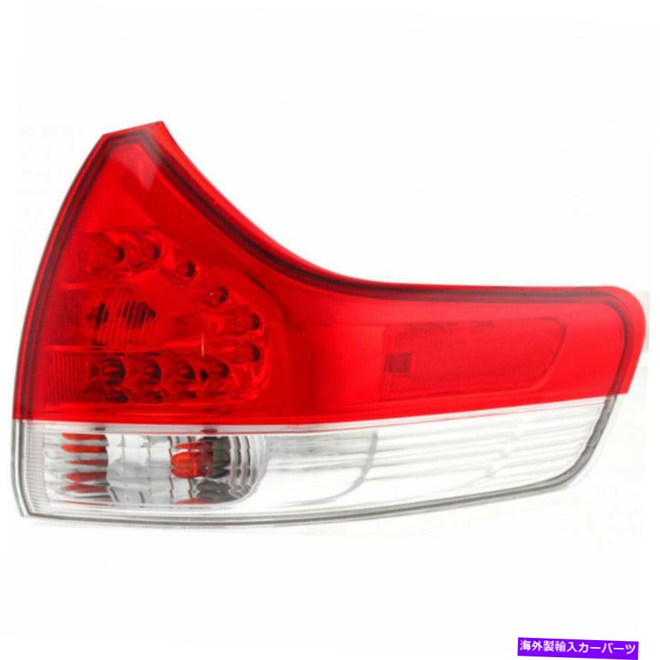 USテールライト トヨタシエナテールライト2011年12月1213 2014旅客側TO2805107 For Toyota Sienna Tail Light 2011 12 13 2014 Passenger Side TO2805107：Us Custom Parts Shop USDM