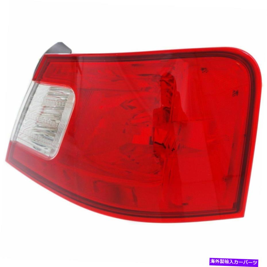 USテールライト 2008年から2012年のハロゲンテールライトMitsubishi Galant右透明 赤レンズW  球根 Halogen Tail Light For 2008-2012 Mitsubishi Galant Right Clear Red Lens w  Bulbs