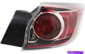 USテールライト 10-13マツダ3 MA2801147のための助手席側、外側の明確なレンズのテールライト Passenger Side, Outer Clear & Red Lens Tail Light for 10-13 Mazda 3 MA2801147