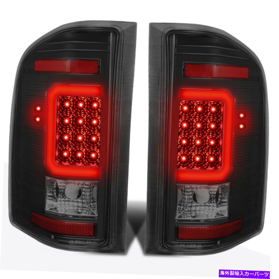 USテールライト 07-14シボリーSilverado Red 3D LED C-BARテールライトリアリバースランプ着色 For 07-14 Chevy Silverado Red 3D LED C-Bar Tail Light Rear Reverse Lamp Tinted