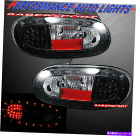 USテールライト 1999年から2005年のマツダMX-5 MiataのペアブラックLEDタレイトのセット Set of Pair Black LED Taillights for 1999-2005 Mazda MX-5 Miata