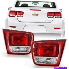 USテールライト 13-20シボレーマリブ交換用テールライト内部トランク蓋逆L + R側 For 13-20 Chevy Malibu Replacement Tail Light Inner Trunk Lid Reverse L+R Side