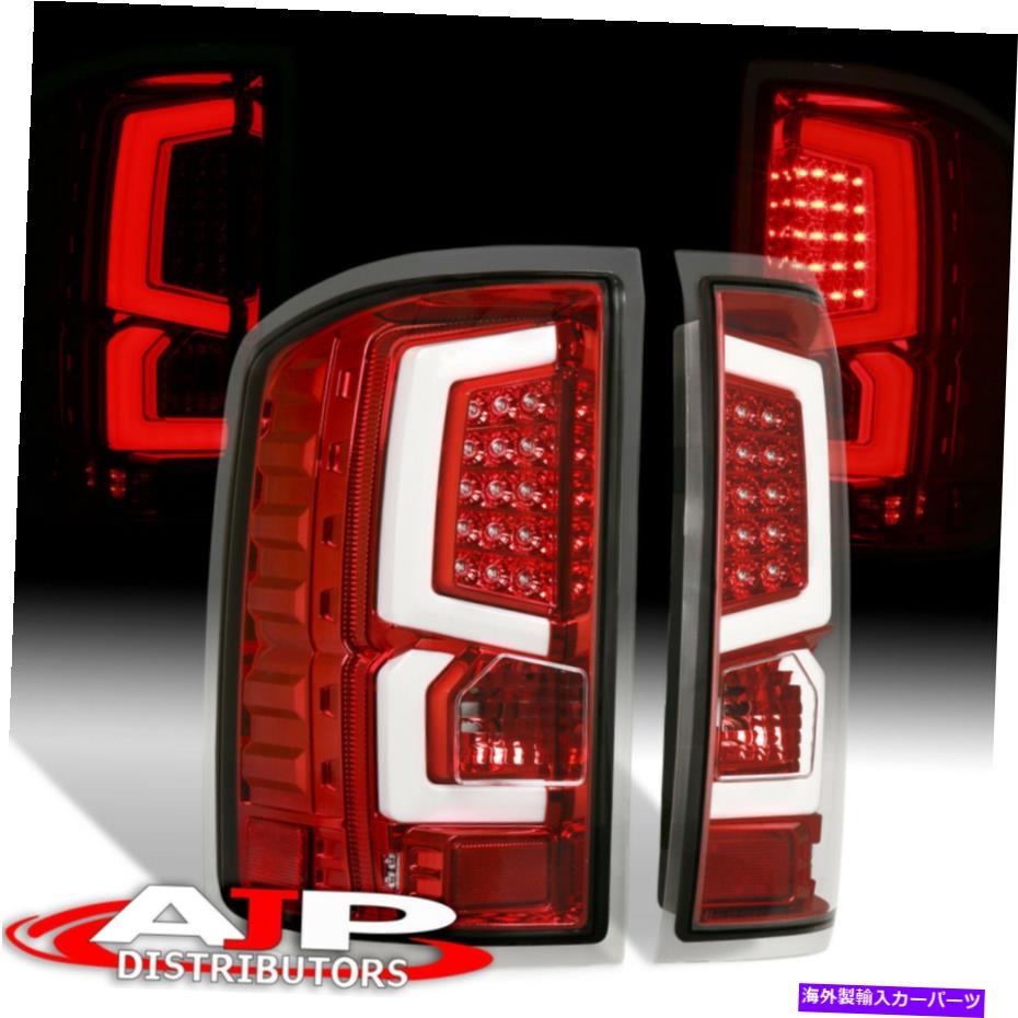 USテールライト 2007-2013 Silveradoのための赤い住宅の澄んだレンズ白LEDの管のスタイルのテールライト Red Housing Clear Lens White LED Tube Style Tail Lights For 2007-2013 Silverado