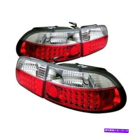 USテールライト スパイダーオートALT-YD-HC92-3D-LED-RCホンダシビック3ドア赤/クリアLEDテールライト Spyder Auto ALT-YD-HC92-3D-LED-RC Honda Civic 3-Door Red/Clear LED Tail Light