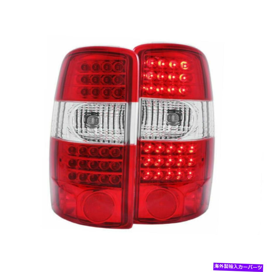 USテールライト Anzo 311100赤クリアレンズLEDテールライト00-06タホ  GMC Yukon Anzo 311100 Red Clear Lens LED Tail Lights for 00-06 Tahoe GMC Yukon