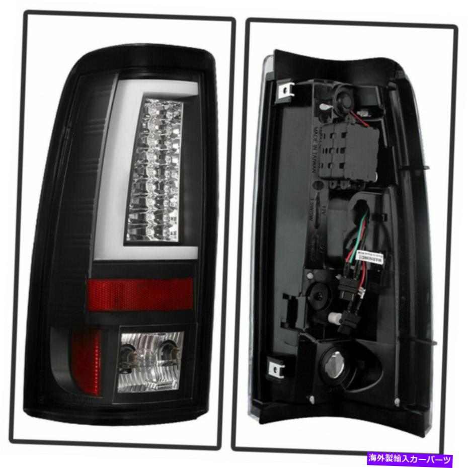 USテールライト GMC Sierra 1500 3500クラシック2007テールライトバージョン2 LEDブラック Spyder For GMC Sierra 1500 3500 Classic 2007 Tail Lights Version LED Black