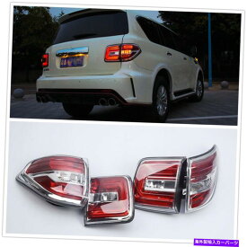 USテールライト 2011年2012-2017日産パトロールOAのためのペアLEDテールライトリアランプアセンブリレッド Pair LED Tail Lights Rear Lamp Assembly Red For 2011 2012-2017 Nissan Patrol OA