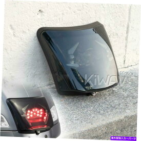 USテールライト ブラックブラケットのベゼルがベスペットのためのKiwavスモークレンズテールランプGTV '14 KiWAV smoked lens tail lamp with black bracket bezel for Vespa GTS GTV '14-later
