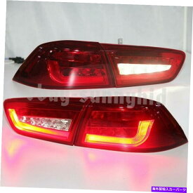 USテールライト 三菱2008-2013年Lancer Sive Light Light Light Light Light Red LED Rear Lamps for Mitsubishi 2008-2013 Year Lancer Exceed LED Tail Lights Red