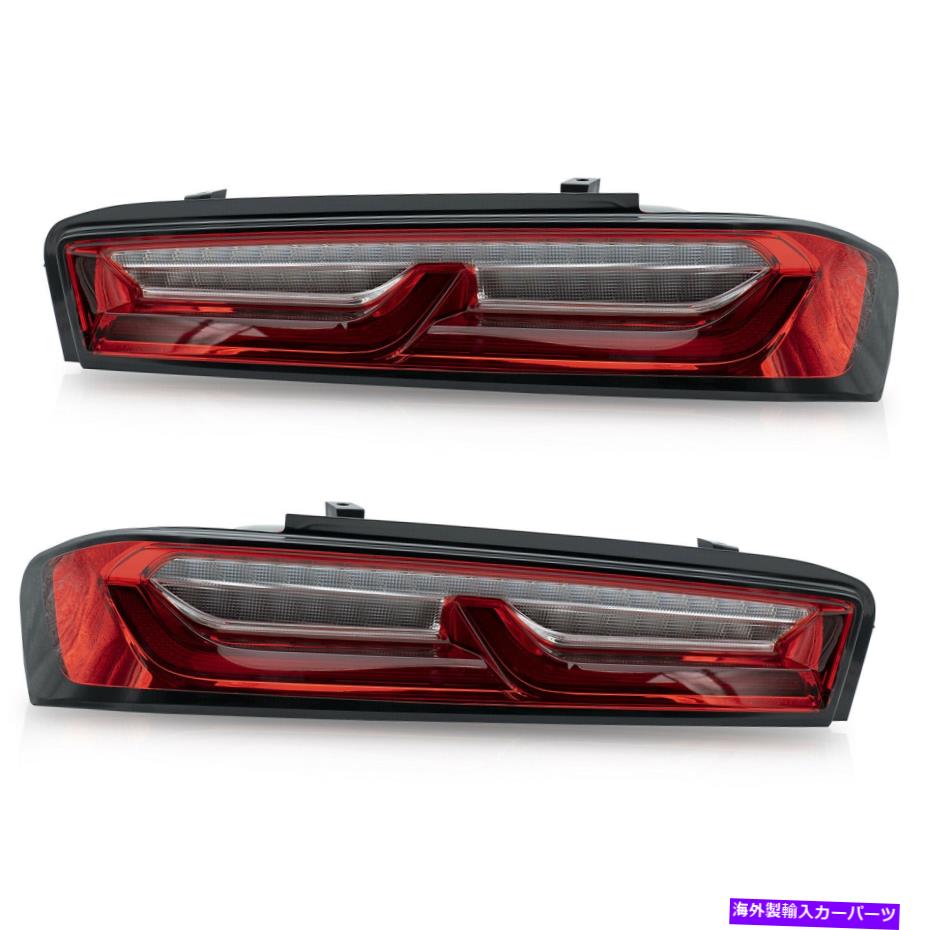 USテールライト 16-18 Camaroのシー??ケンシャルターン信号が付いているVland Modded赤クリアテールライト VLAND Modded RED CLEAR Tail Lights with Sequential Turn Signal for 16-18 Camaro：Us Custom Parts Shop USDM
