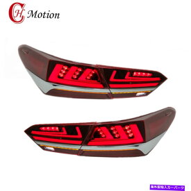 USテールライト トヨタカムリ2018-2021赤いLEDリアライト4PCアセンブリのための完全LEDテールライト Full LED Tail Lights For Toyota Camry 2018-2021 Red LED Rear Lights 4PC Assembly