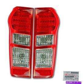 USテールライト Isuzu Holden D-Max Pickup 2012 14 18 LH RH LEDテールランプ純正パーツレッド Fits Isuzu Holden D-Max Pickup 2012 14 18 Lh Rh Led Tail Lamp Genuine Parts Red
