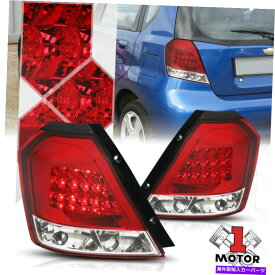 USテールライト 赤/クリア*ユーロLED Altezza *テールライトリアブレーキランプは04-08 Chevy Aveo / 5 HB Red/Clear*EURO LED ALTEZZA*Tail Light Rear Brake Lamp for 04-08 Chevy Aveo/5 HB