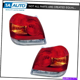 USテールライト 後部ブレーキライトTaillight Taillampランプペアセットキット03-05トヨタエコー Rear Brake Light Taillight Taillamp Lamp Pair Set Kit for 03-05 Toyota Echo