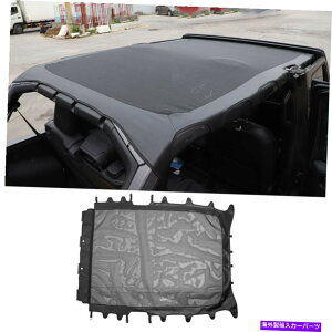 Soft Top Jeep Wrangler JL 2018-2020̂߂̃TVF[h̖Ԃ̊v̏_炩gbṽt̃Jo[ Sunshade Mesh Leather Soft Top Full Roof Cover for Jeep Wrangler JL 2018-2020
