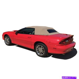 Soft Top V{[J}1994-02vX`bNEBhE^s|CgtRo[`u\tggbv Chevrolet Camaro 1994-02 Convertible Soft Top With Plastic Window Tan Pinpoint