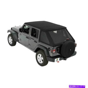 Soft Top JLU 4-hÂ߂̍_ChTrektop NX\tggbv Bestop 56863-35 Black Diamond Trektop NX Soft Top for Jeep Wrangler JLU 4-Door