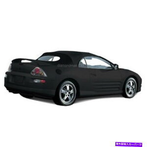 Soft Top �O�HEclipse 2000-2005�R���o�[�`�u���\�t�g�g�b�v���K���X���u���b�N�c�C�� Mitsubishi Eclipse 2000-2005 Convertible Soft Top & Glass window Black Twill�y���s�A���i�z