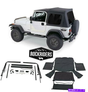 Soft Top 1976-1995�W�[�v�E���������[��CJ7�\�t�g�g�b�v�L�b�gW / Full Dours Black Tinted 1976-1995 Jeep Wrangler & CJ7 Soft Top Kit for Jeeps w/ Full Doors Black Tinted�y���s�A���i�z