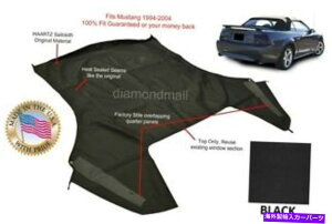 Soft Top tH[h}X^ORo[`u\tggbvi㕔ZNV̂݁jBlack Sailcloth 1994-2004 Ford Mustang Convertible Soft Top (Top Section Only) BLACK Sailcloth 1994-2004