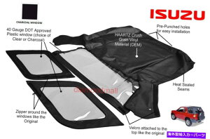 Soft Top Isuzu Amigo Rodeo 1998-2002�R���o�[�`�u���\�t�g�g�b�v��3�`���R�[���E�B���h�E Isuzu Amigo Rodeo 1998-2002 Convertible Soft Top & 3 Charcoal Windows�y���s�A���i�z