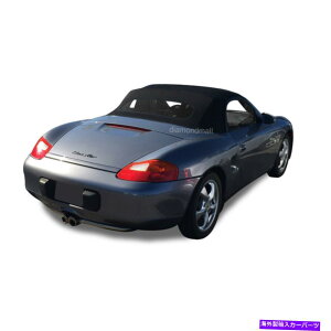 Soft Top ポルシェボックススター1997-02コンバーチブルソフトトップ＆加熱ガラス窓ブラッククロス Porsche Boxster 1997-02 Convertible Soft Top & Heated Glass Window Black Cloth