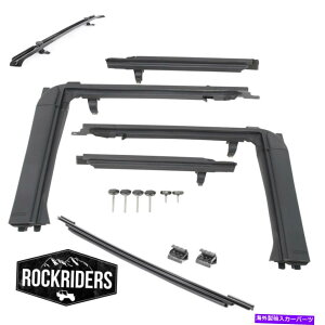 Soft Top 2007-17W[vO[̋|`t[X\tggbvn[hEFALbg 2007-17 Jeep Wrangler Unlimited Bowless Frameless Soft Top Hardware Kit