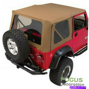 Soft Top 1997 - 2006NW[vE[TJFWindows Sailclotĥ߂̃\tggbv Soft top For 1997-2006 Jeep Wrangler TJ Replacement & Tinted Windows Sailcloth