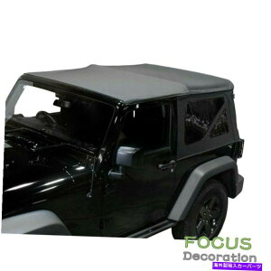 Soft Top 1997N2006N̏_炩̌F̑̍fjJeep Wrangler TJ Soft top Replacement Tinted Windows Black Denim For 1997-2006 Jeep Wrangler TJ