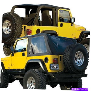 Soft Top �����F�����t���[�����X�g�b�vrampage 109935 07-18�_�炩���g�b�v�W�[�v�����O���[2�h�A BLACK TINT frameless top Rampage 109935 07-18 soft top FOR Jeep Wrangler 2 Door