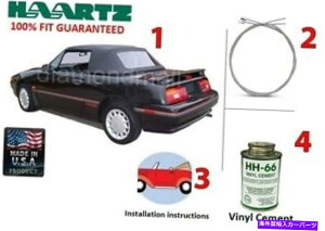 Soft Top �t�H�[�h/�}�[�L�����[�J�v���R���o�[�`�u���\�t�g�g�b�v�L�b�g�iDIY�j1990-�i1992�N6���j�u���b�N Ford / Mercury Capri convertible Soft Top Kit (DIY) 1990-(June 1992) Black