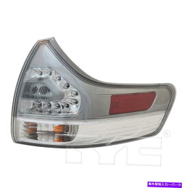 USテールライト 11-20トヨタシエナSE右乗客用アウタークォーターテールライト（ボディ） Outer Quarter Tail Light (On Body) for 11-20 Toyota Sienna SE Right Passenger
