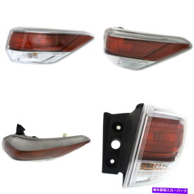 USテールライト TO2805120C 14-16トヨタハイランダーカーパ旅客側、アウター TO2805120C Tail Light for 14-16 Toyota Highlander CAPA Passenger Side, Outer