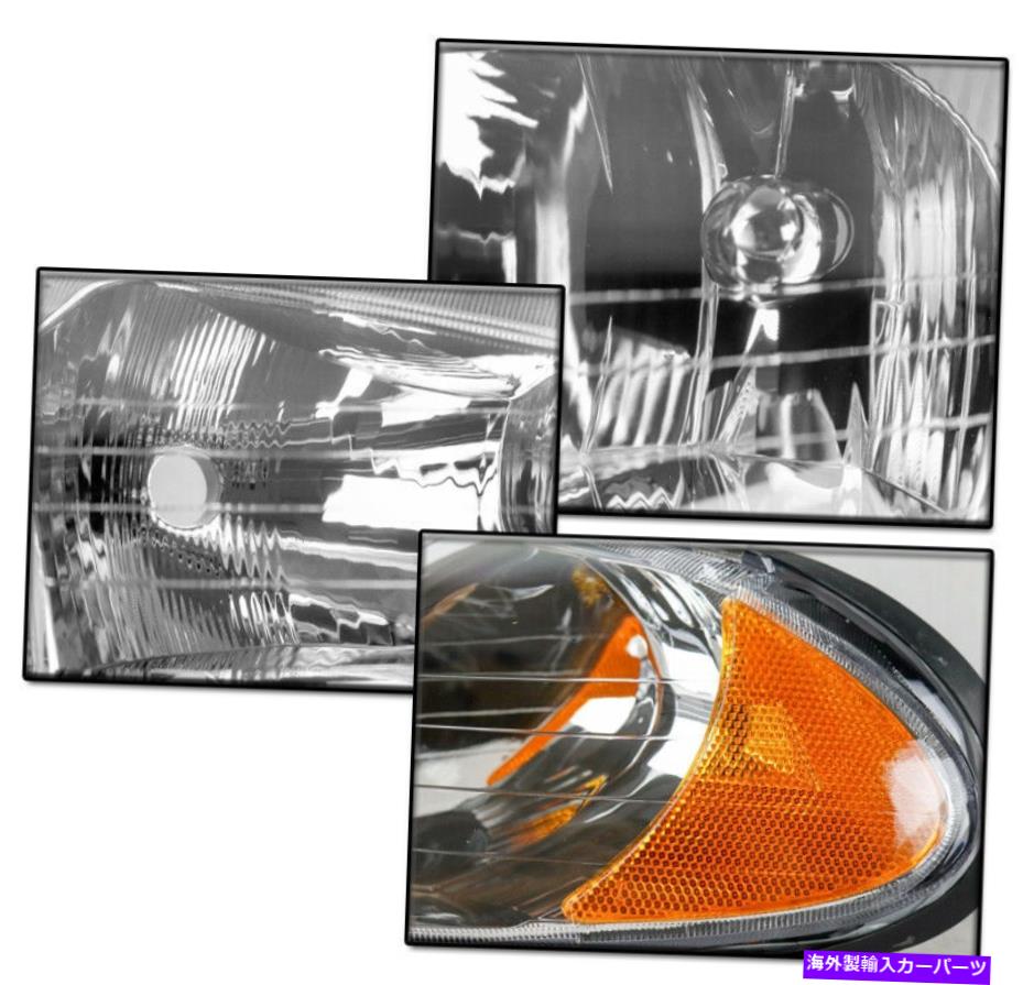 USヘッドライト 1998-2004のDodge Intrepid Chrome置換ヘッドライトW   Bumper LED DRLランプ FOR 1998-2004 DODGE INTREPID CHROME REPLACEMENT HEADLIGHTS W BUMPER LED DRL LAMP