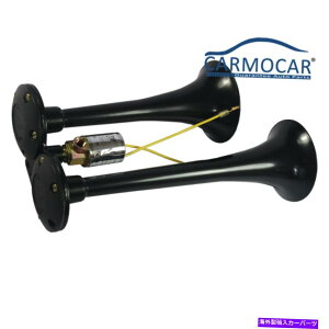 horns ���^���g���b�N�G�A�z�[���z�[���g���[�j���O120�f���A���g�����y�b�g�ْ��X�[�p�[���E�h�u���b�N Metal Truck Air Horn Horns Train120 Dual Trumpet Insane Super Loud Black�y���s�A���i�z
