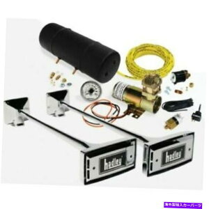 horns Hadley Horns H00977N 26 ��29 Chrome Ambassador�����`�̃G�A�z�[���L�b�g Hadley Horns H00977N 26�h & 29�h Chrome Ambassador Rectangular Air Horn Kit NEW�y���s�A���i�z