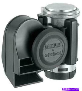 horns Stebel�R���p�N�g�I�[�g�o�C�G�A�z�[�����E�h�u���b�N Stebel Compact Motorcycle Air Horn Loud Black�y���s�A���i�z