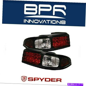 USテールライト Spyder Auto LEDブラックテールライトフィット1995 - 1998日産240SX - 5006622 Spyder Auto LED Black Tail Lights Fits 1995 - 1998 Nissan 240SX - 5006622