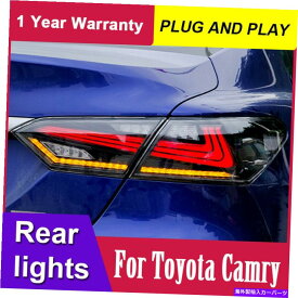 USテールライト トヨタカムリ/ダークLEDリアランプアセンブリLEDテールライト2018 2019 For Toyota Camry Red/ Dark LED Rear Lamp Assembly LED Tail Lights 2018 2019