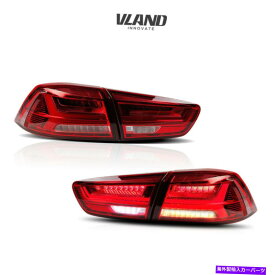 USテールライト 三菱ランサー＆EV 08-17赤いレンズアウディスタイルのための交換用LEDテールライト Replacement LED Tail Lights For Mitsubishi Lancer & EV 08-17 Red lens Audi Style