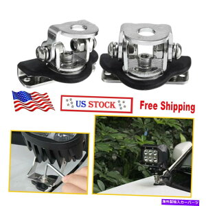 Cs[o[ W[vIt[ĥ߂̃jo[TLEDCgo[tuPbg߉\Ȓ̃t[h Universal LED Light Bar Mounting Bracket Adjustable Pillar Hood for Jeep OffRoad